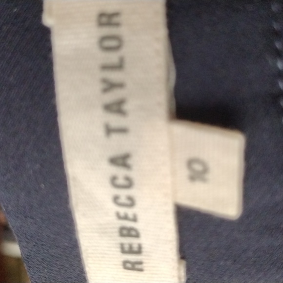 Rebecca Taylor pants size 10 color dark navy - Picture 3 of 4